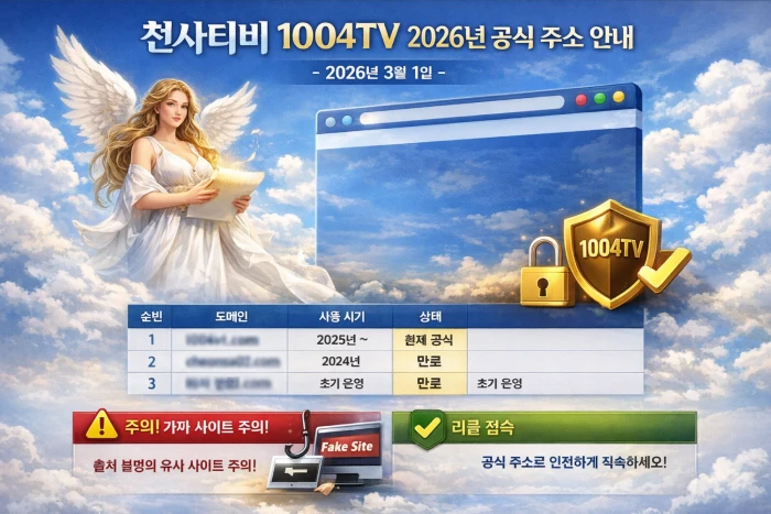 천사티비 공식 주소 2026